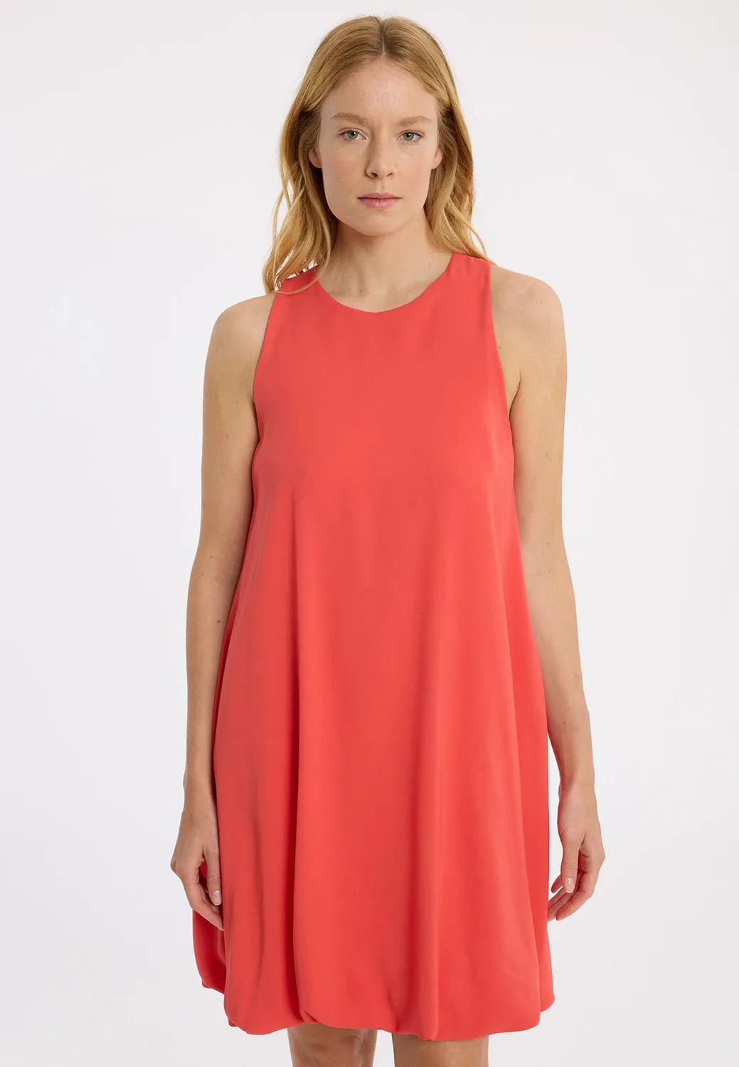 Ana Alcazar Zamini vestito corallo palloncino