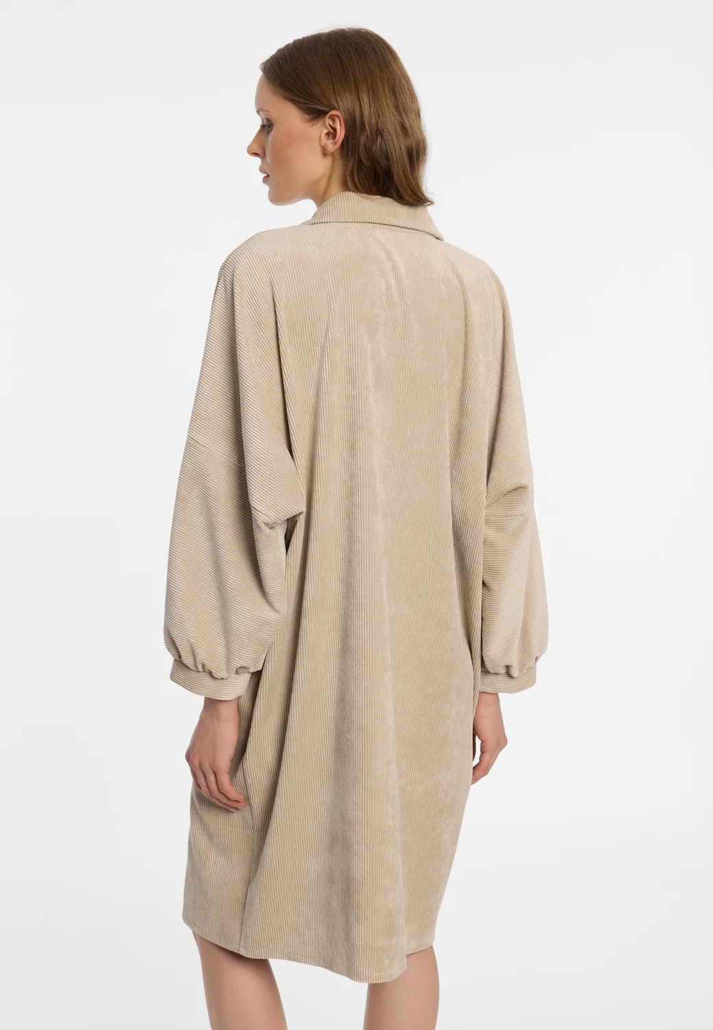 Ana Alcazar Endesis chemisier velluto beige oversize