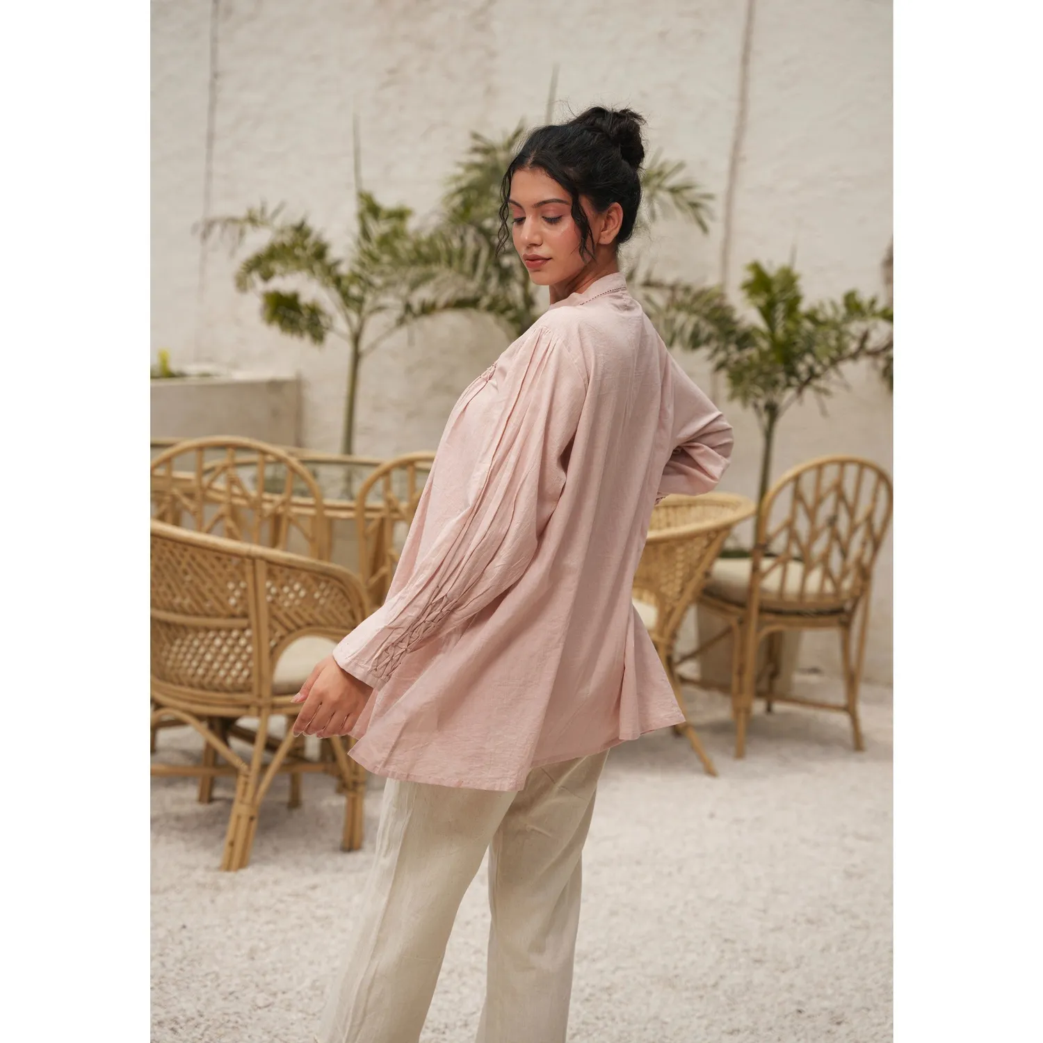 Our Dve Capsule 13 Top rosa cotone S