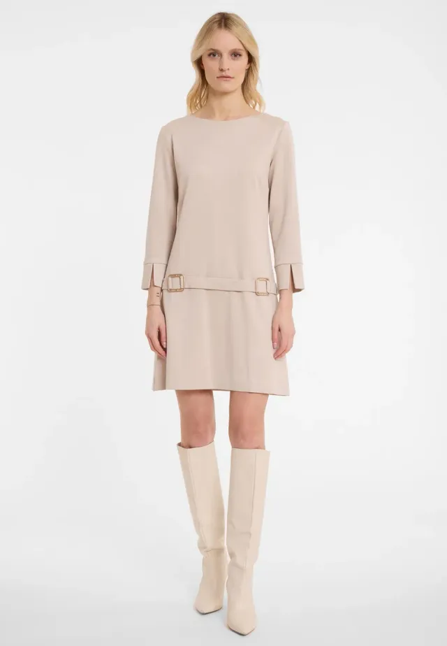 Ana Alcazar Ahala mini abito svasato bianco anni 60
