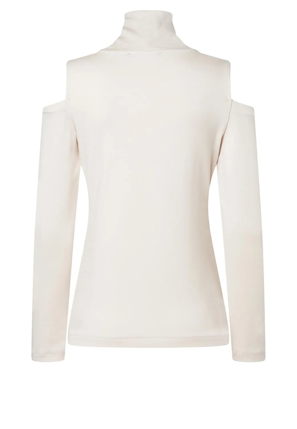 Ana Alcazar Sensy top jersey bianco cut-out