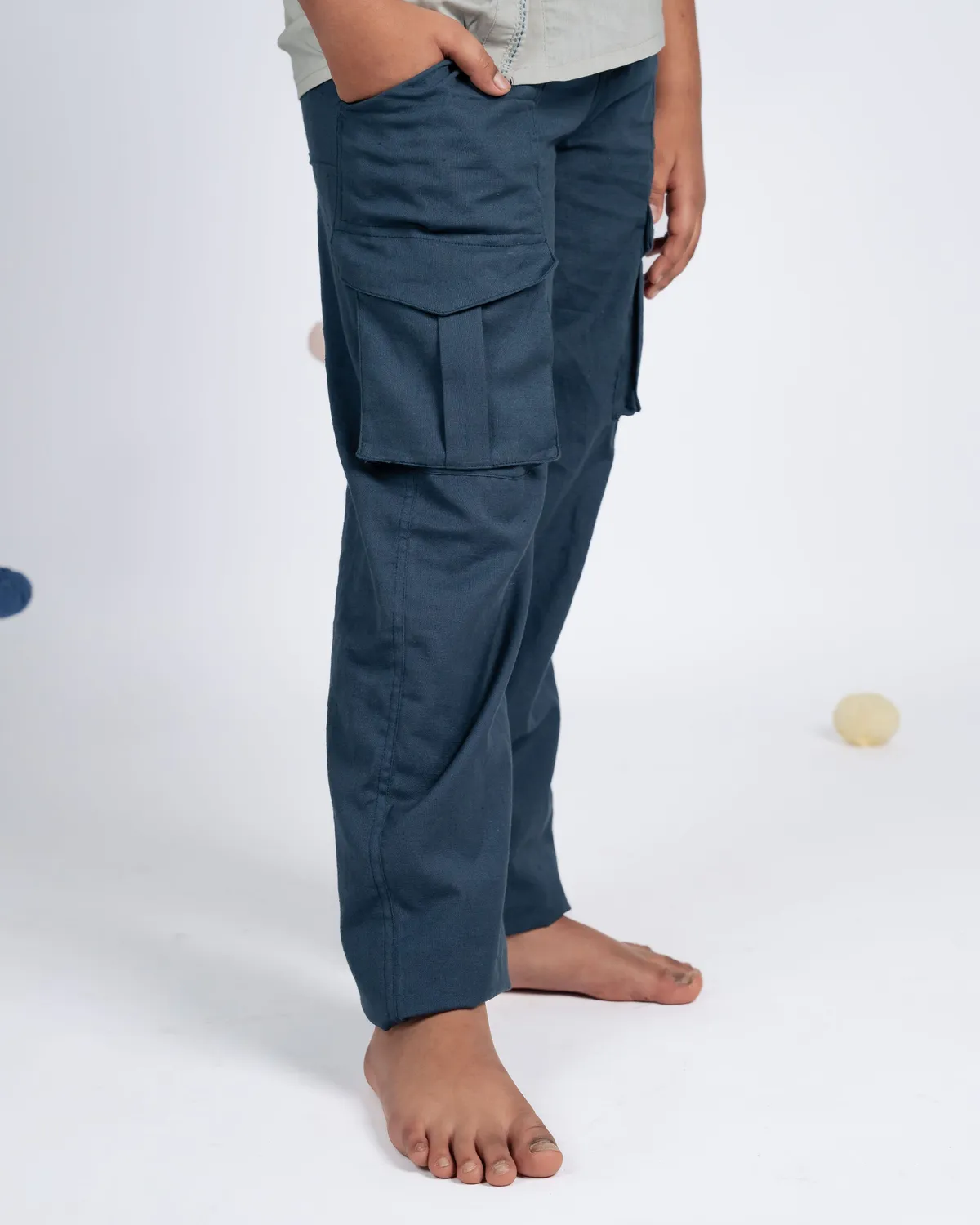 Our Dve Signature Boy Pant pantaloni Teal Blue regular fit