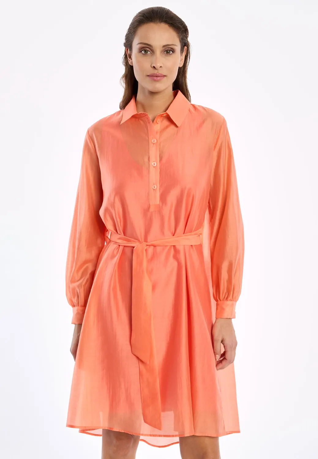 Ana Alcazar Wakia abito camicia arancione