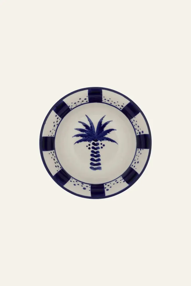 Johanna Ortiz Palma Real ciotole set 2 pezzi blu navy ceramica