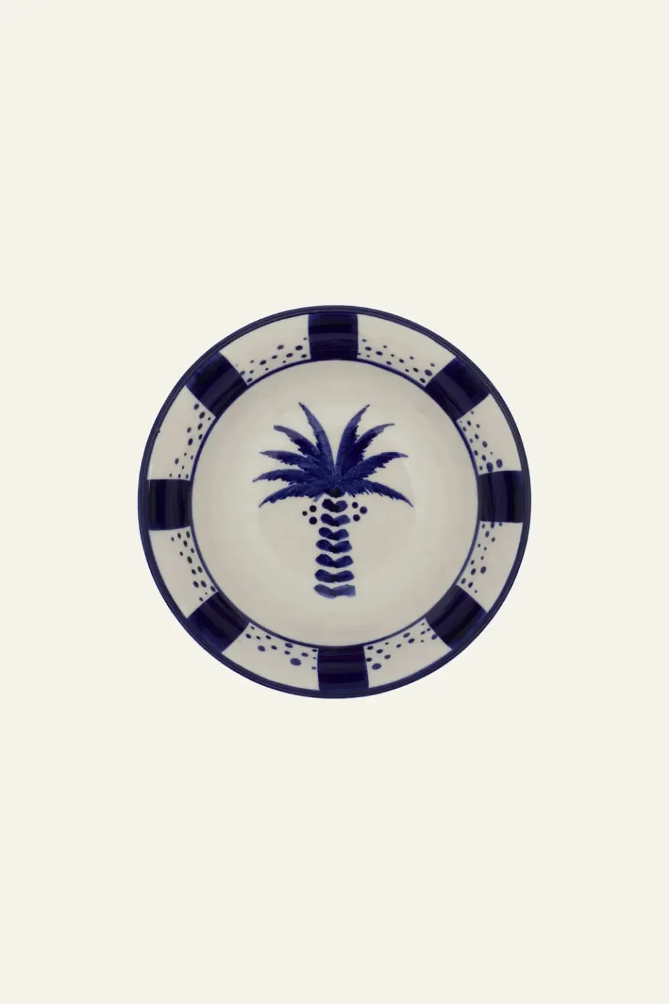 Johanna Ortiz Palma Real ciotole set 2 pezzi blu navy ceramica