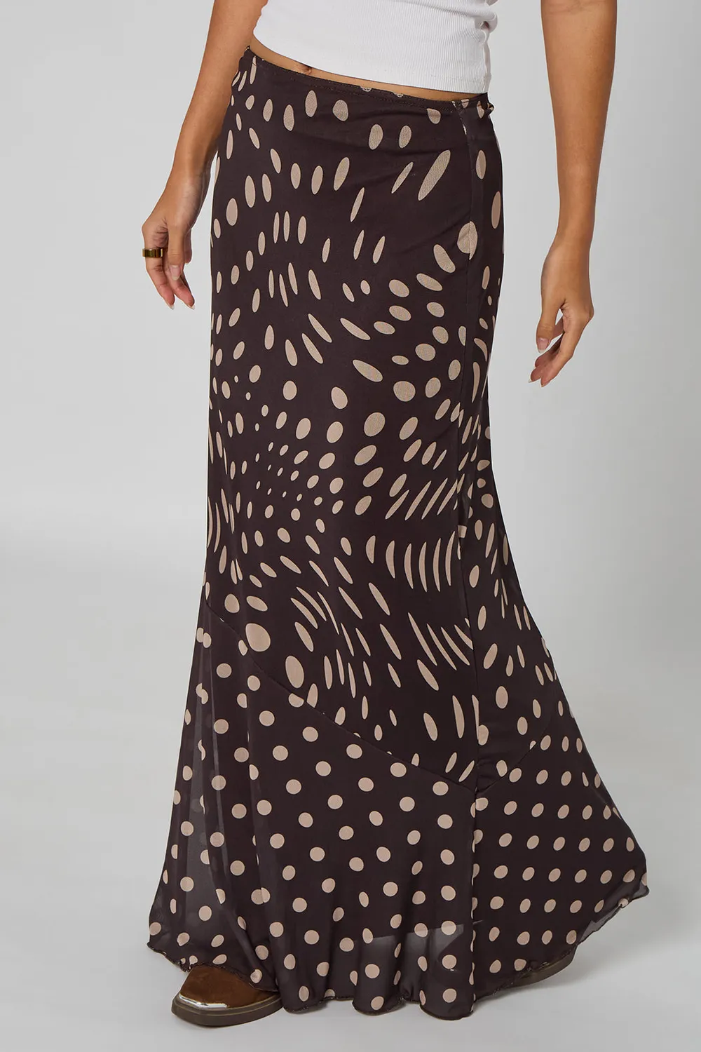 Urban Bliss Mixed Spot gonna cioccolato pois maxi