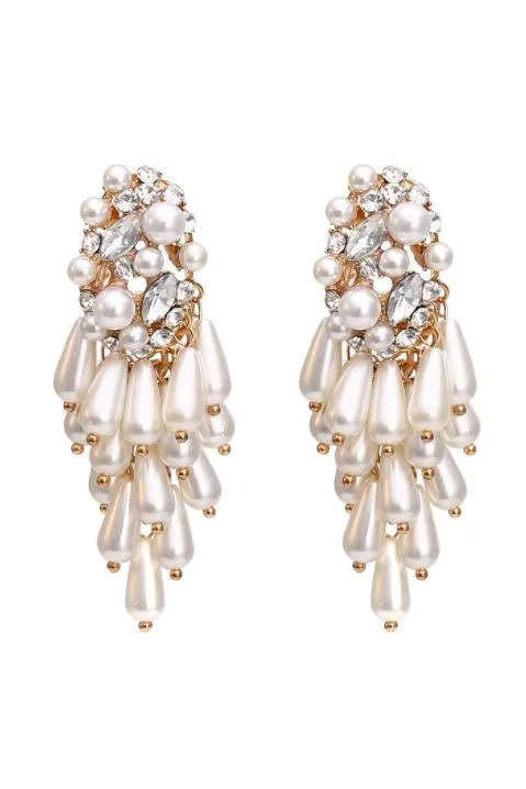 Bella Barnett Ines orecchini perla bianchi da sposa