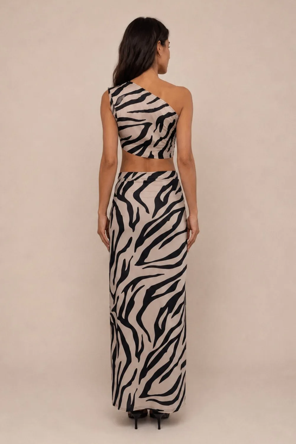 Honor Gold Karina Gonna Maxi Zebra Avorio