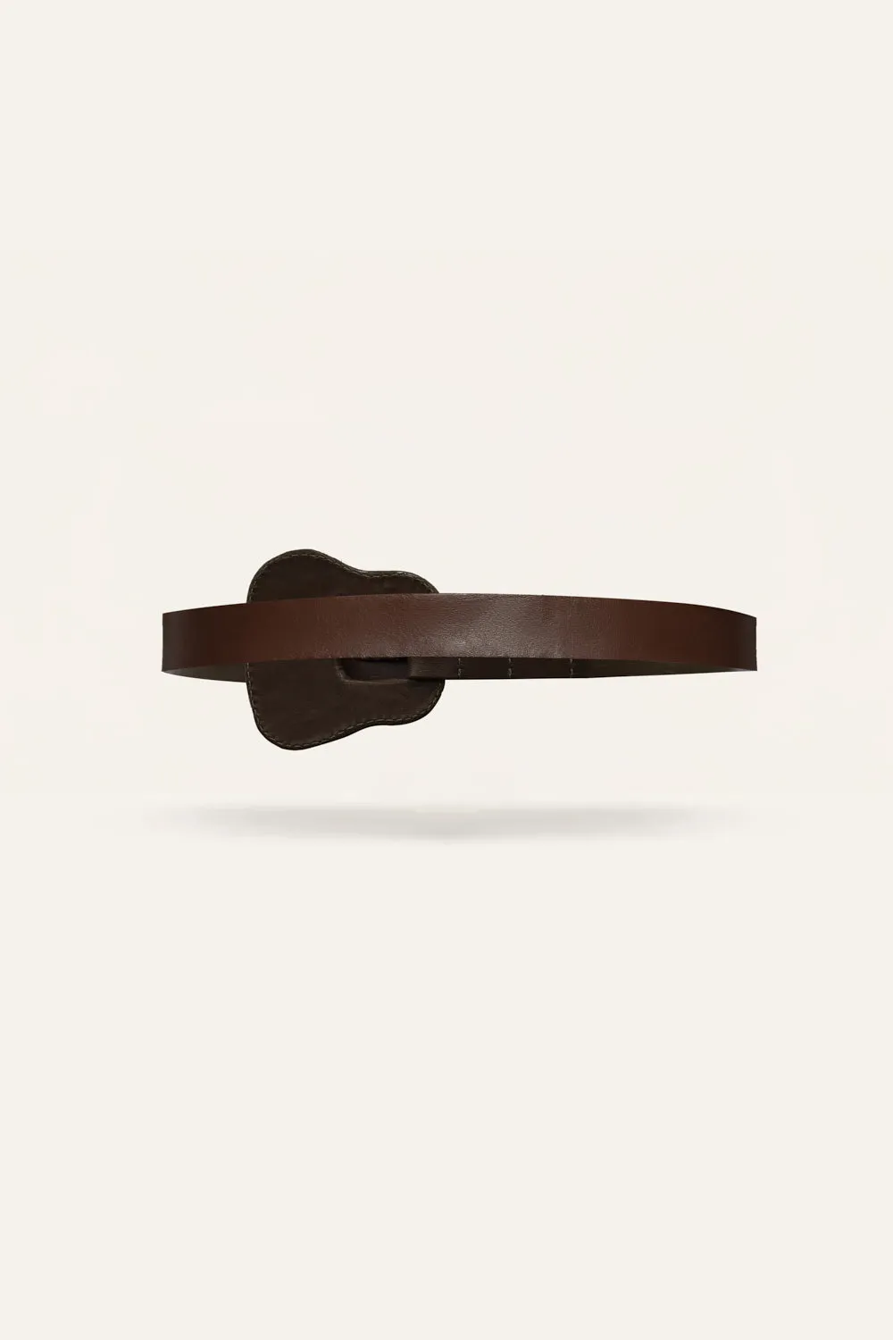 Johanna Ortiz Traditions cintura sottile marrone pelle