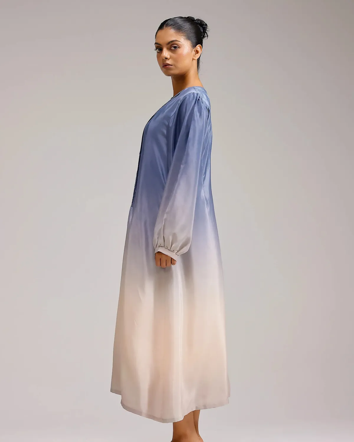 Our Dve Icy Elegance Dress abito blu avorio