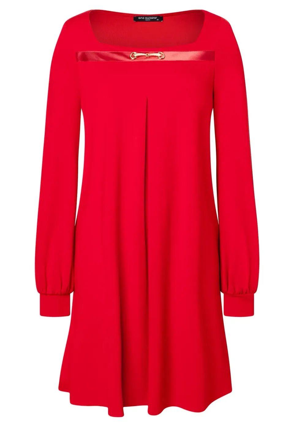 Ana Alcazar Sisara abito babydoll rosso corto