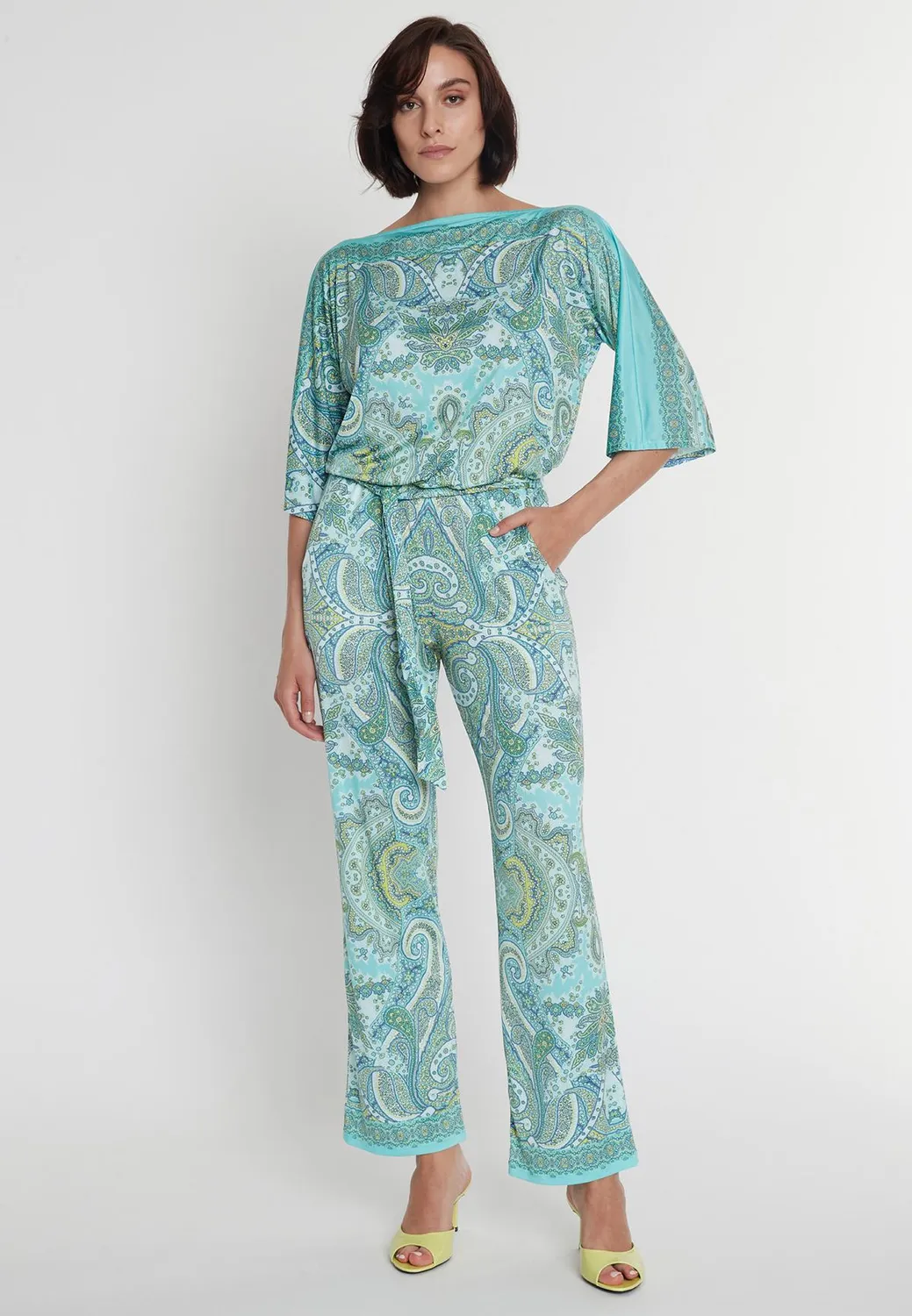 Ana Alcazar Pidona tuta jersey fantasia paisley