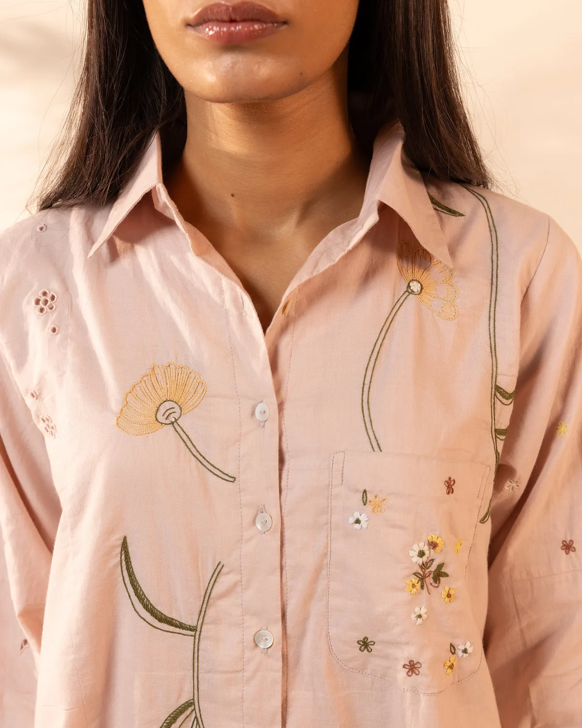 Our Dve Apricot completo cotone rosa flamingo