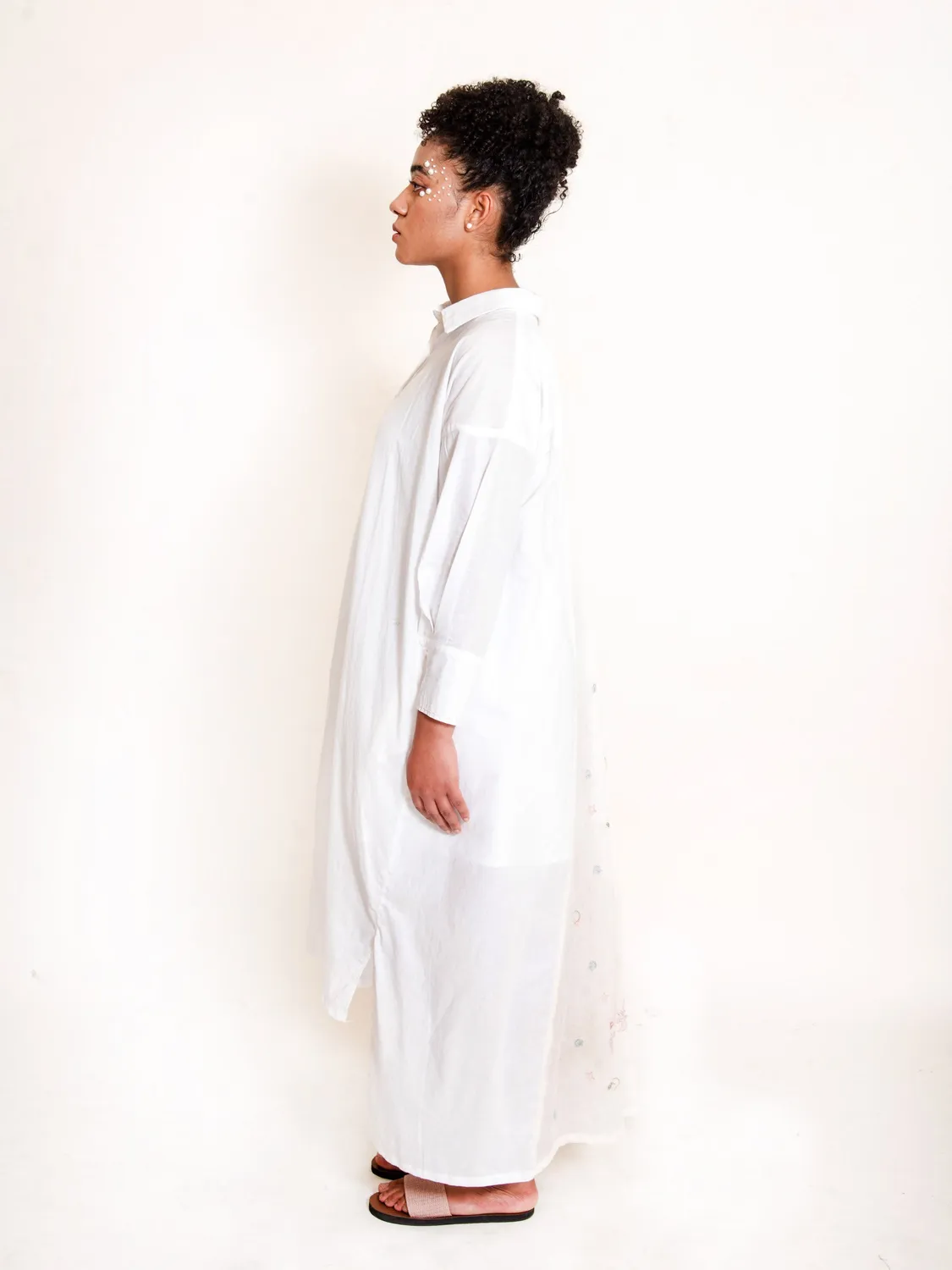 Our Dve Cordelia Poc abito camicia bianco mul cotone