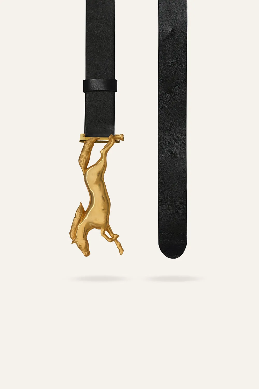 Johanna Ortiz Iconic Imagery cintura pelle nero oro