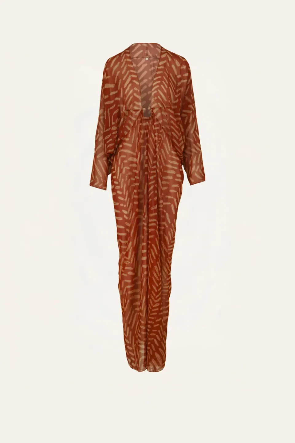 Johanna Ortiz Sensory Tapestry caftano georgette rosso