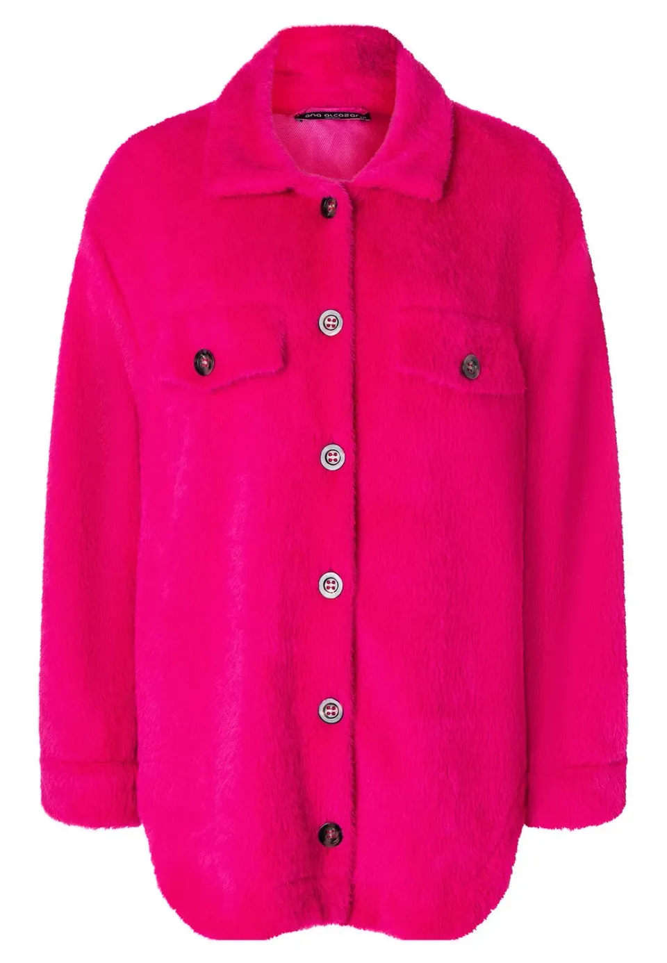 Ana Alcazar Mabisa giacca camicia peluche rosa