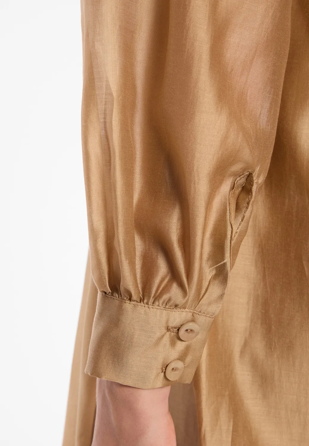 Ana Alcazar Dazah abito camicia cappuccino lyocell