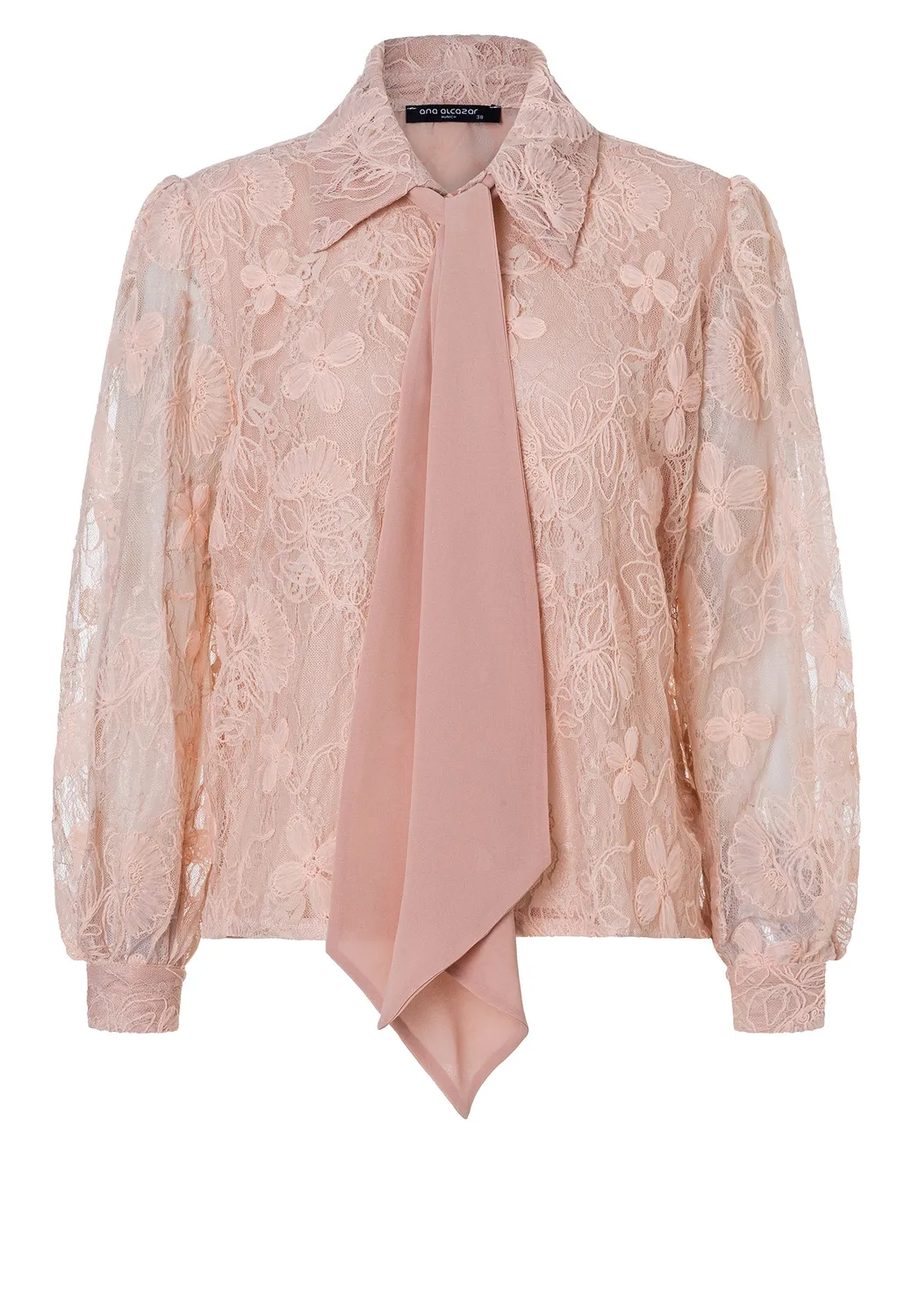 Ana Alcazar Dotta camicetta pizzo rosa