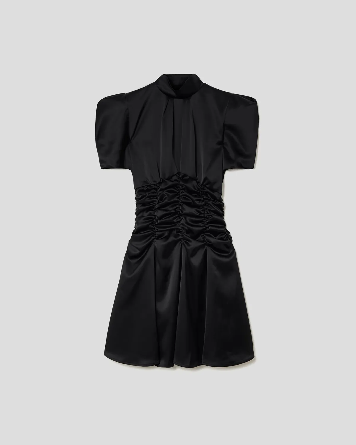 Violante Nessi Balthus abito nero cady satin seta