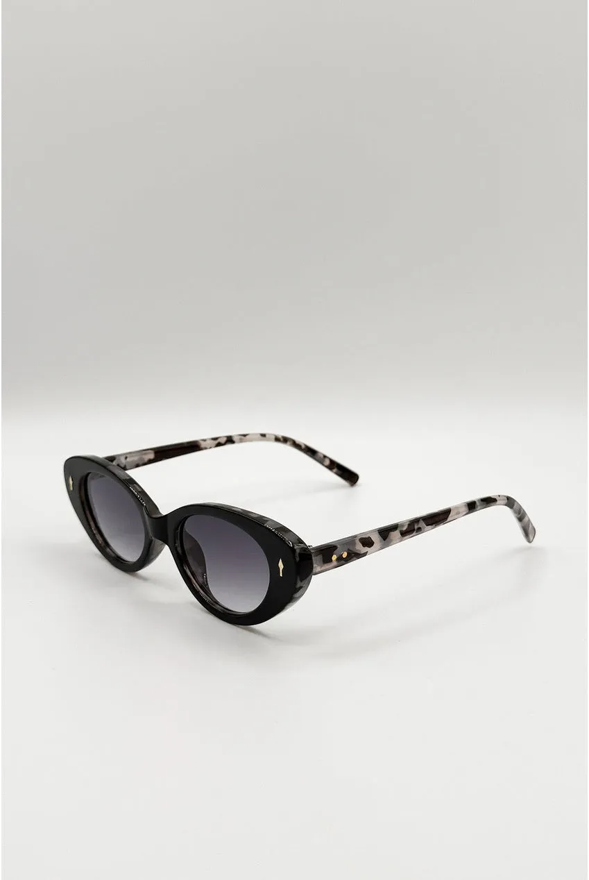 SVNX Classic Cat-Eye occhiali da sole neri protezione UV