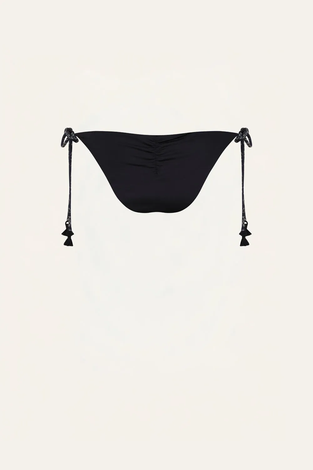 Johanna Ortiz Sagrado slip bikini nero lacci laterali