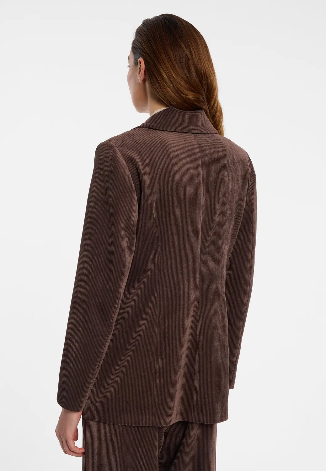 Ana Alcazar Enlivoa blazer velluto marrone