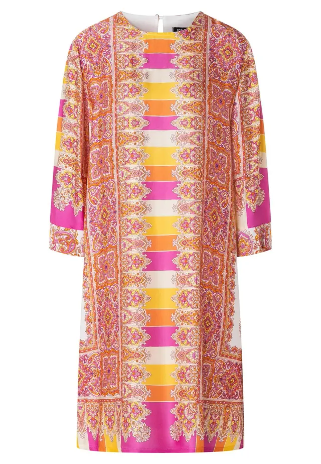 Ana Alcazar Kanisi abito camicia fantasia foulard