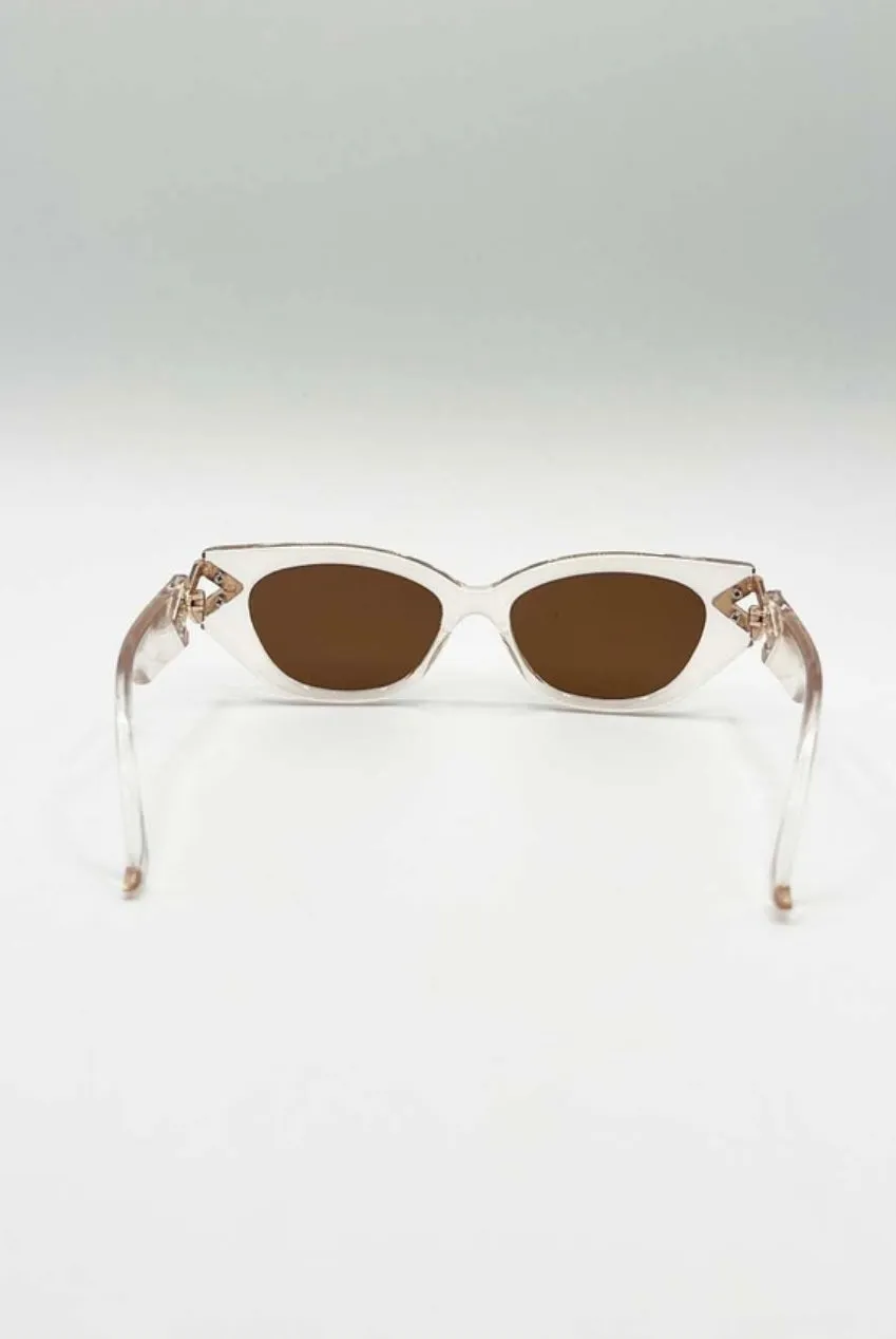 SVNX SG2500728 occhiali sole occhio di gatto beige taglia unica