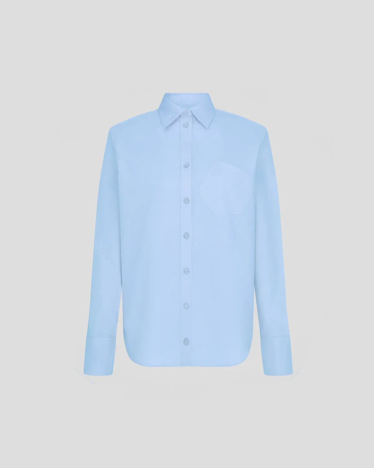 Violante Nessi Violi camicia azzurra oxford over