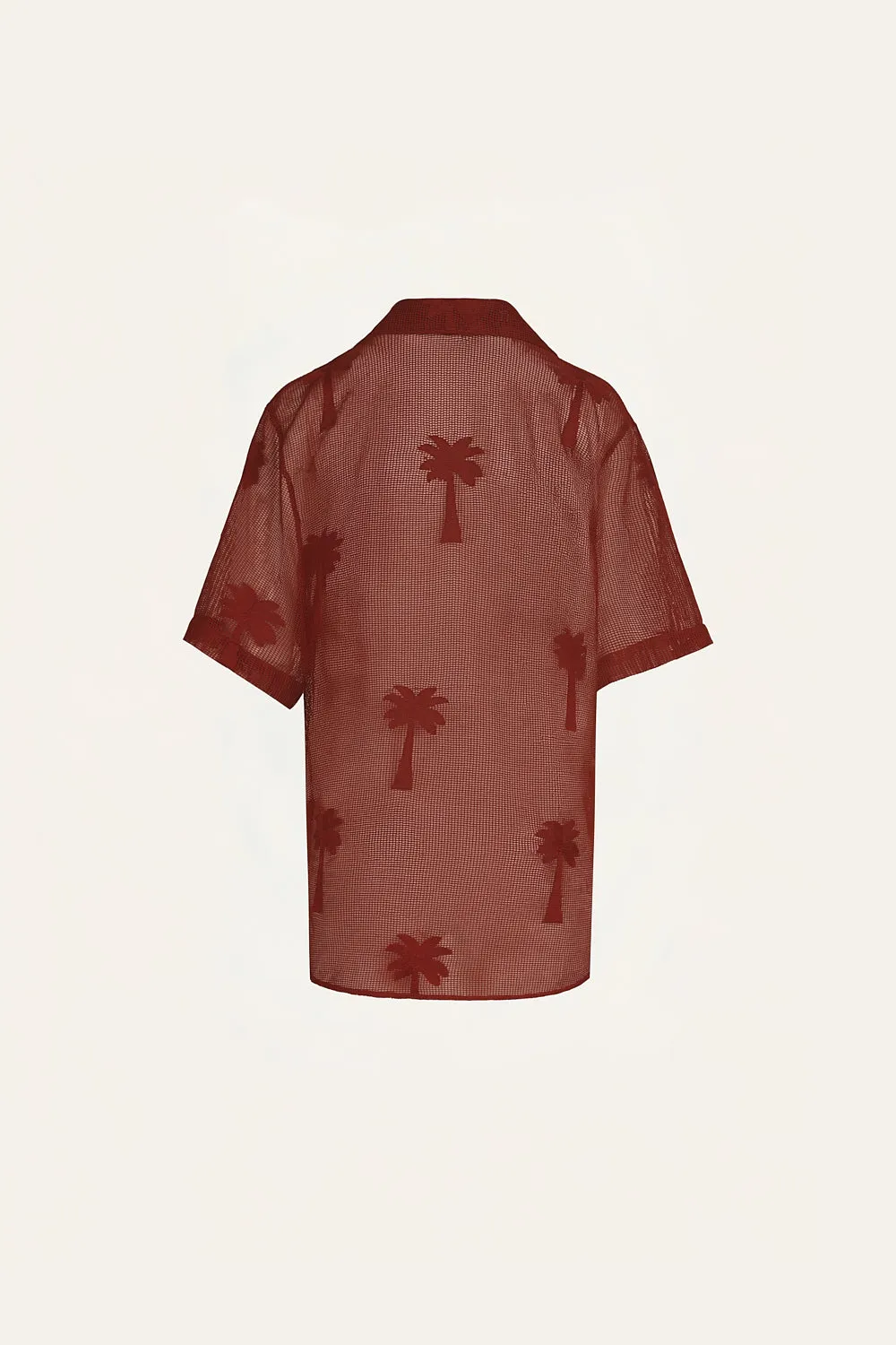 Johanna Ortiz Salty Promises camicia marsala cotone