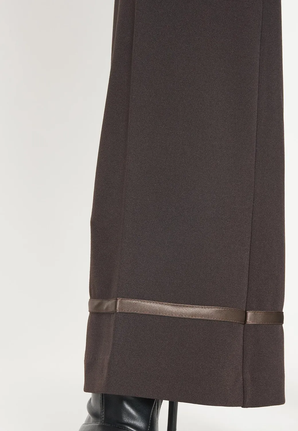 Ana Alcazar Harimi pantaloni marroni vita alta