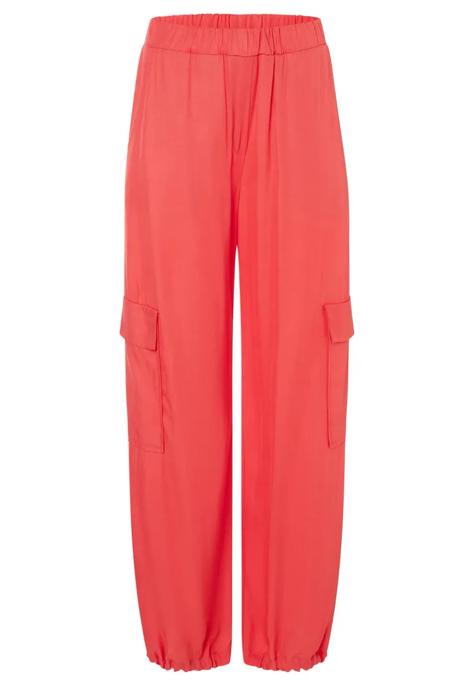 Ana Alcazar Zapasa pantaloni cargo corallo vita elasticizzata