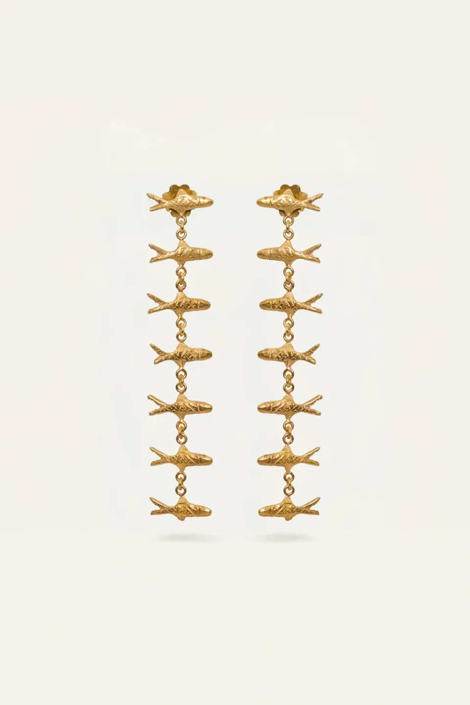 Johanna Ortiz Spirit Weaver orecchini oro lunghi argento