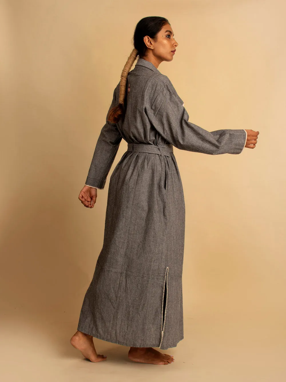 Our Dve Dewasi giacca grigia in cotone