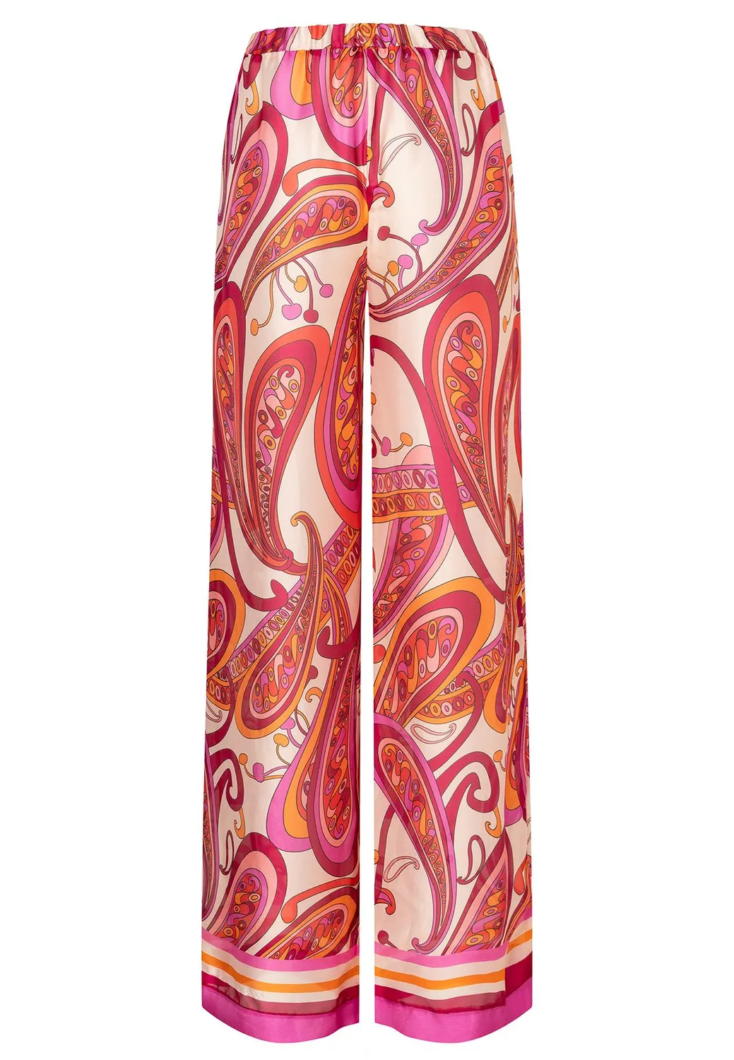 Ana Alcazar Wegora pantaloni chiffon fantasia paisley
