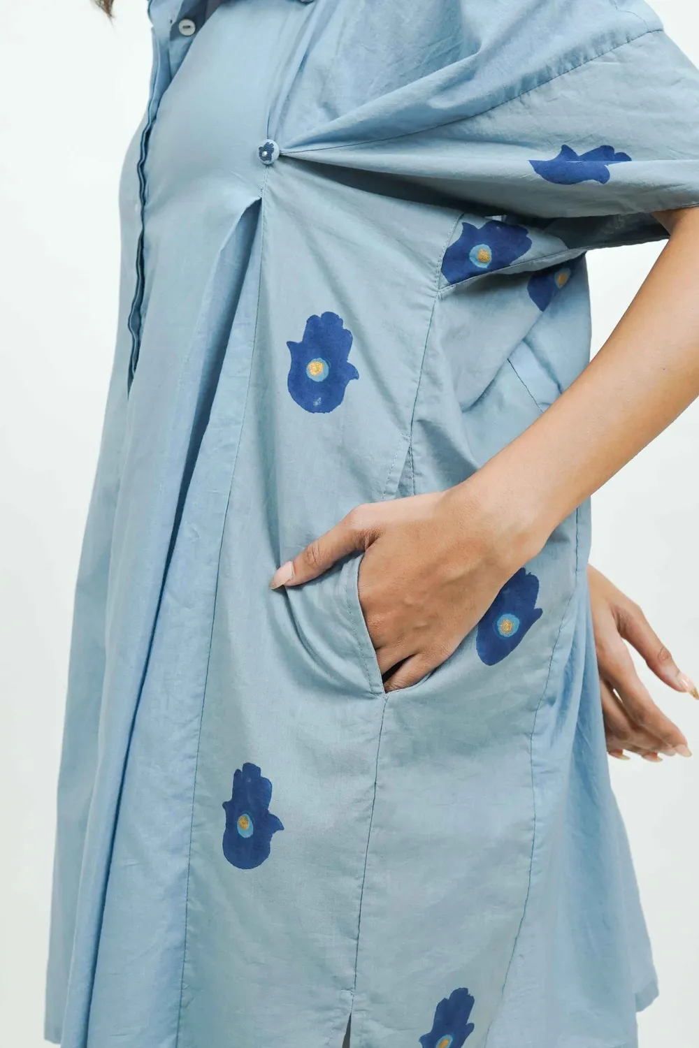 Our Dve S0024 camicia cotone blu taglia unica