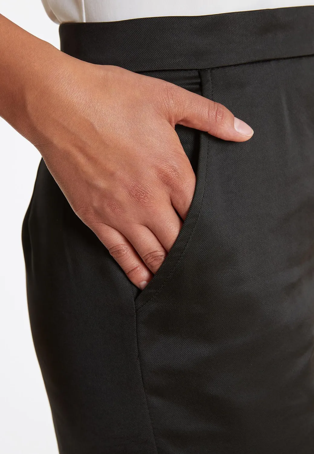 Ana Alcazar Pahima pantaloni palazzo satin neri
