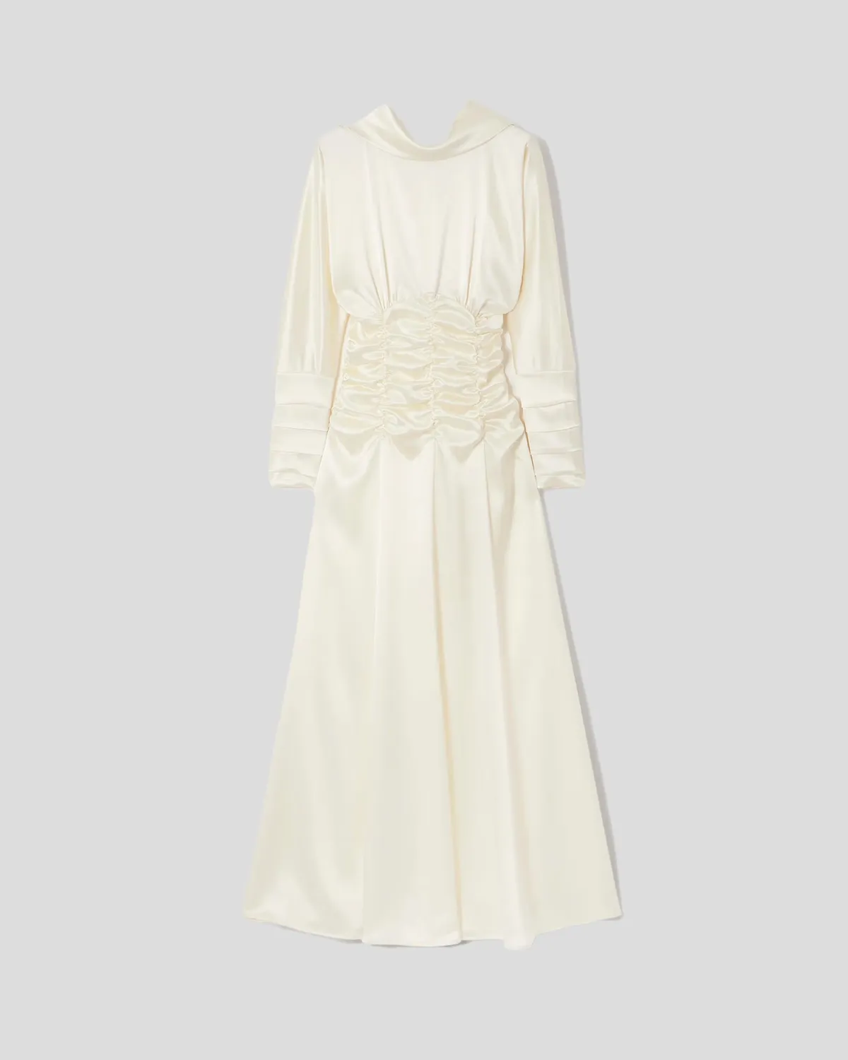 Violante Nessi Edgar abito avorio satin schiena nuda
