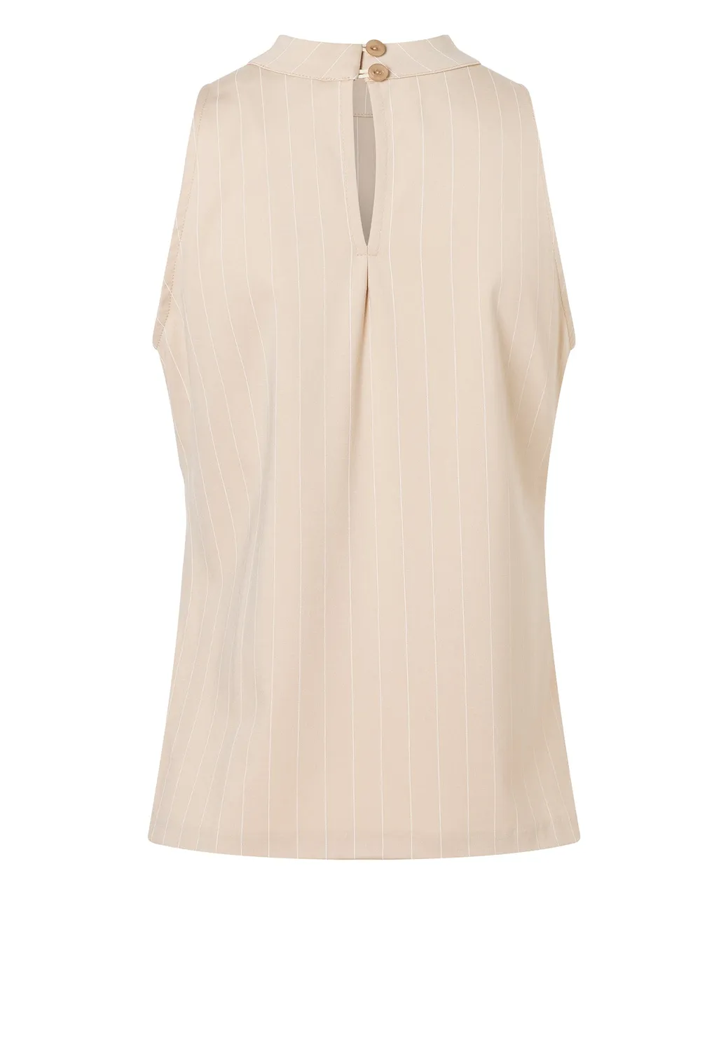 Ana Alcazar Dreen top beige gessato linea A