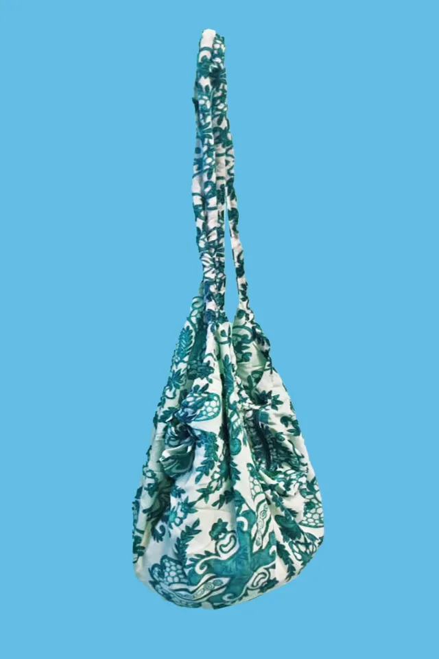 Antica Sartoria DV1861 Sacca a Spalla Turchese Cotone