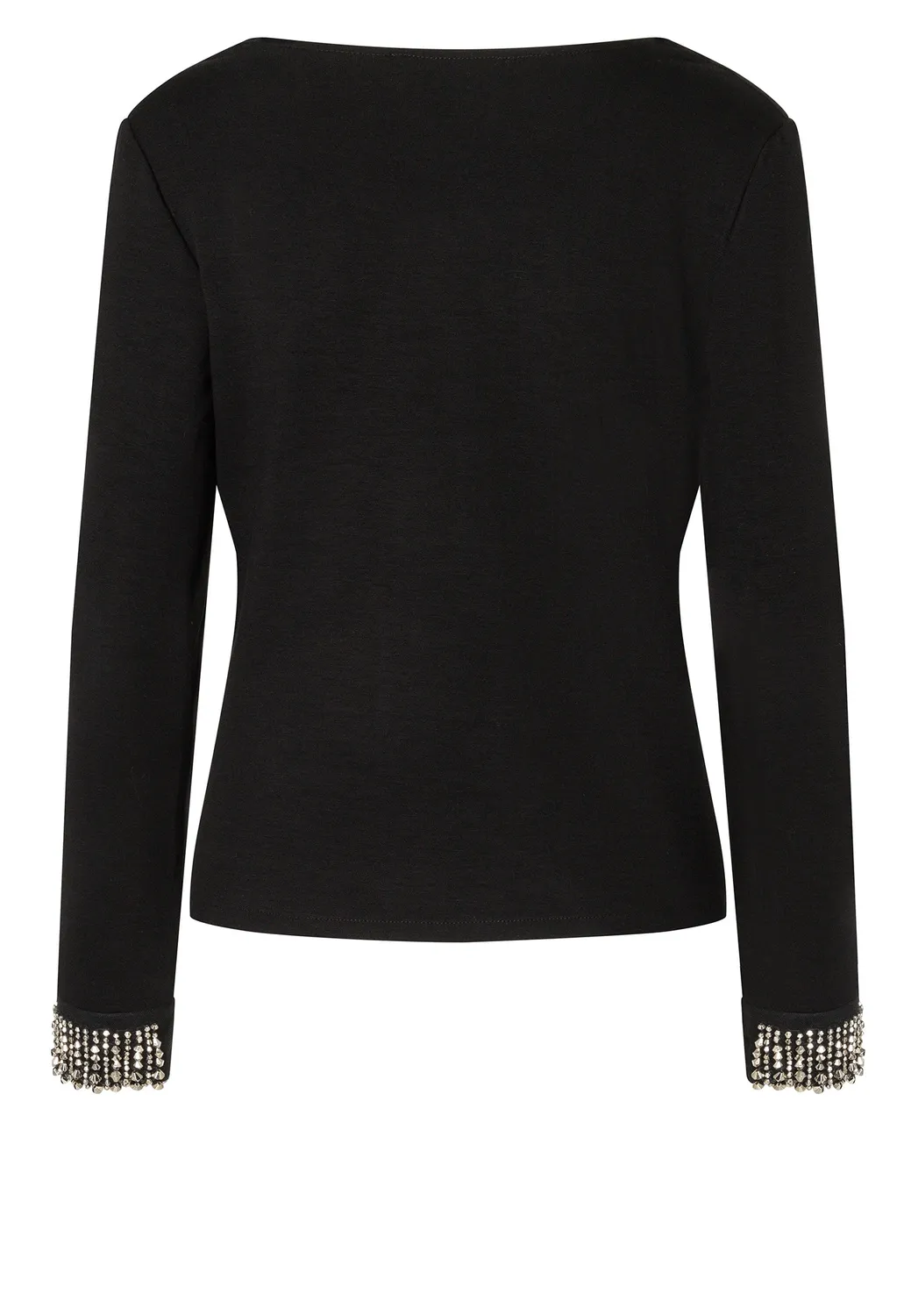 Ana Alcazar Emirae top scollo cascata nero