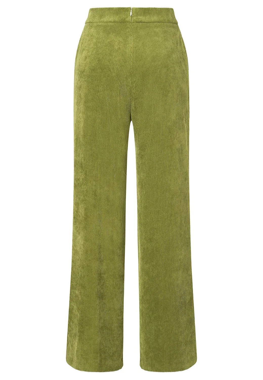 Ana Alcazar Saskea pantaloni velluto verde lime
