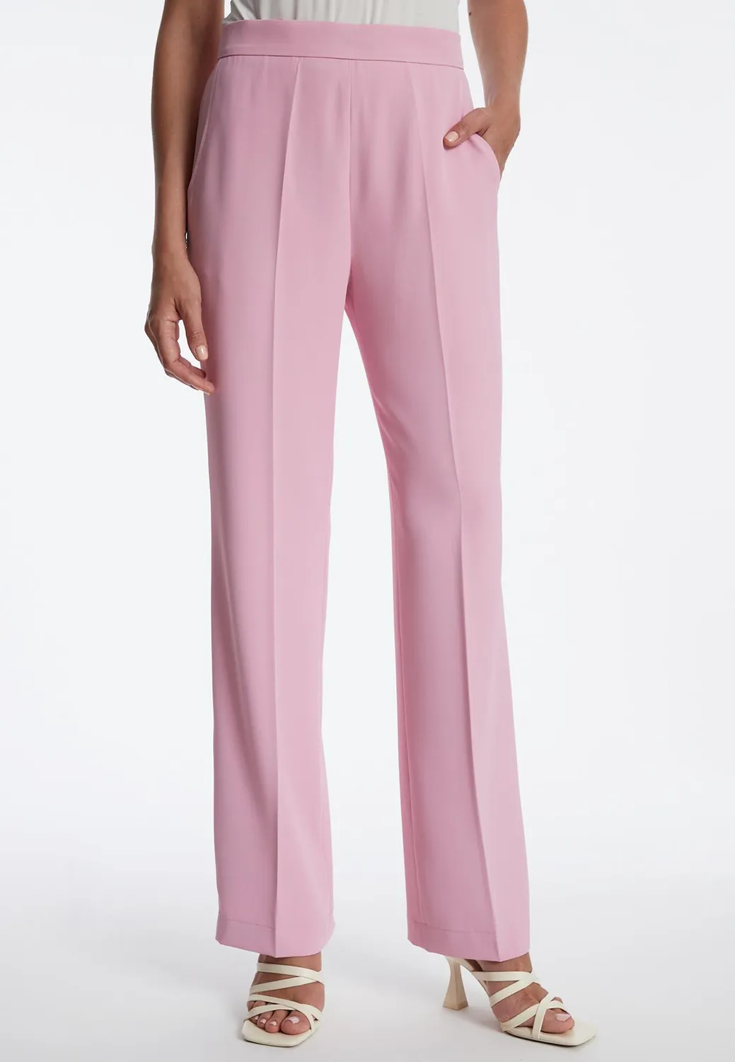 Ana Alcazar Zadya pantaloni estivi rosa con tasche