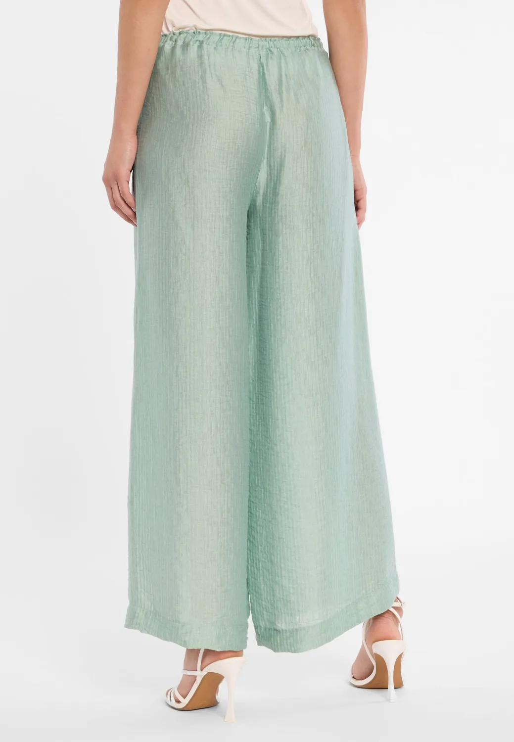 Ana Alcazar Dorino pantaloni palazzo salvia viscosa