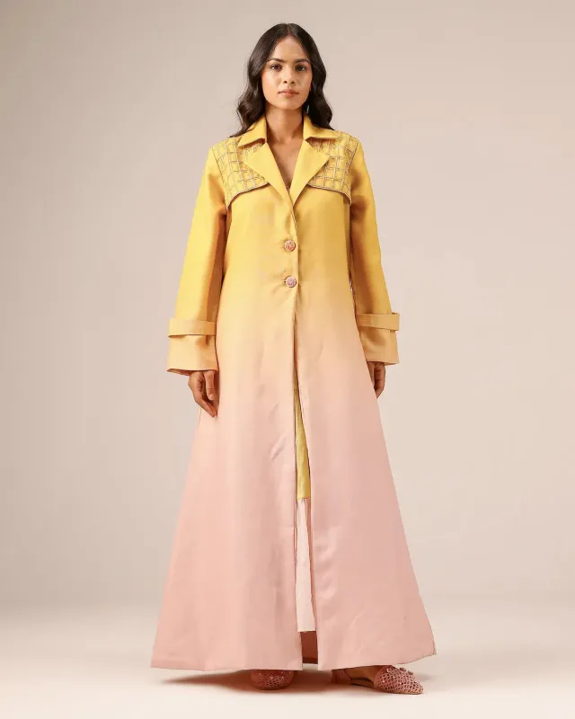 Our Dve Melon Muse giacca giallo lino