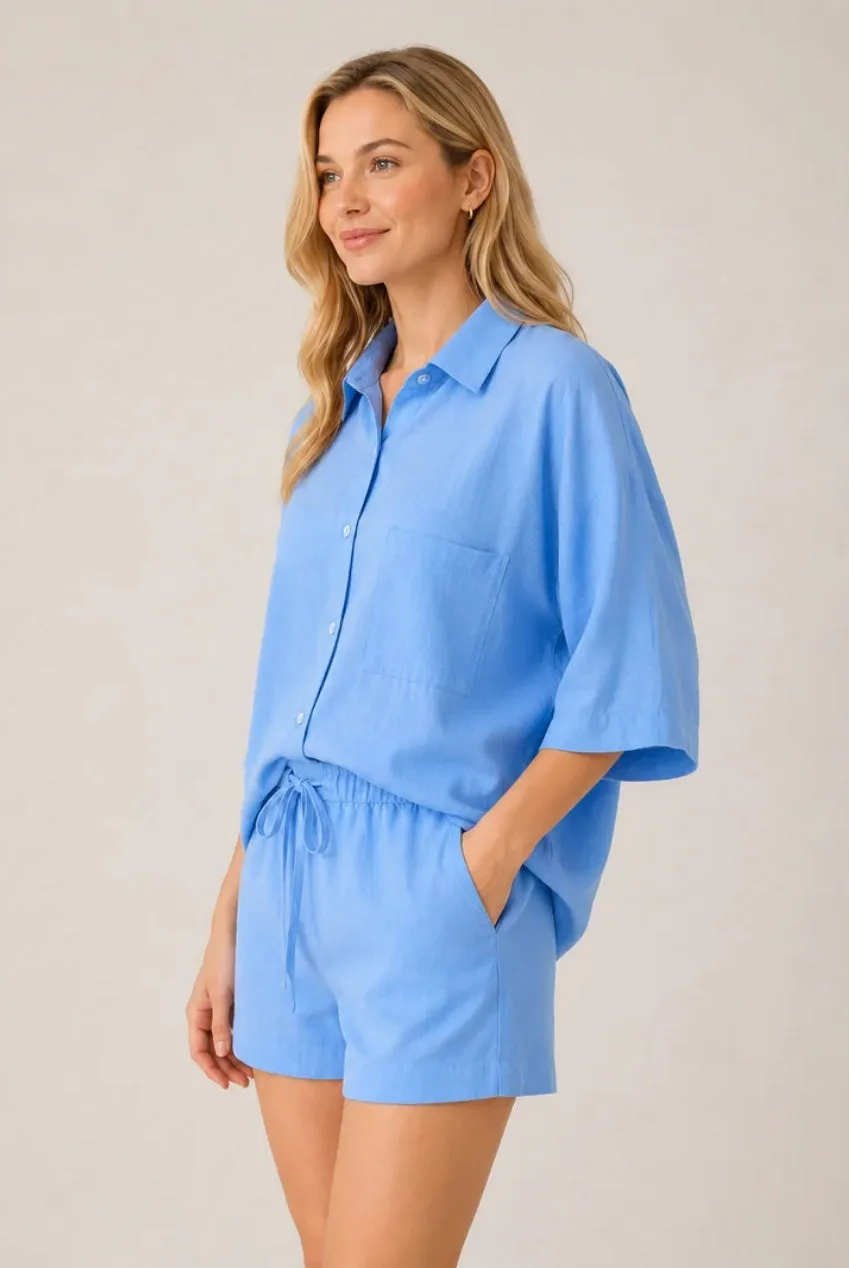 Avinci IMD2908SH camicia oversize blu