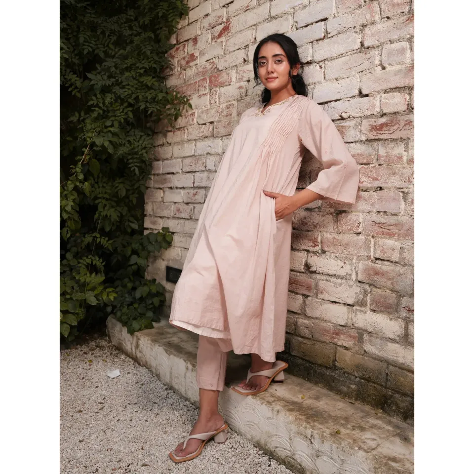 Our Dve Capsule 9 pantaloni cotone rosa 36"