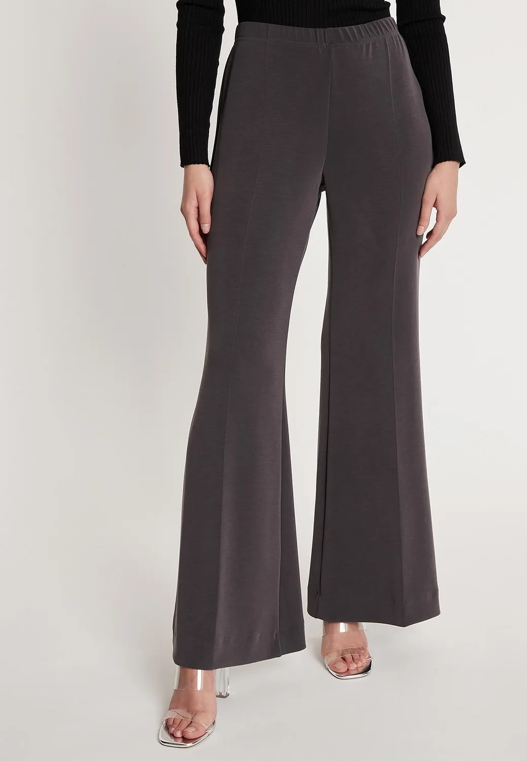 Ana Alcazar Irene pantaloni svasati jersey grigi