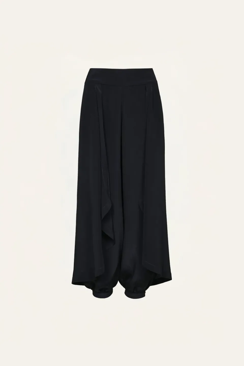 Johanna Ortiz Heat Echo Pant pantaloni palazzo seta neri
